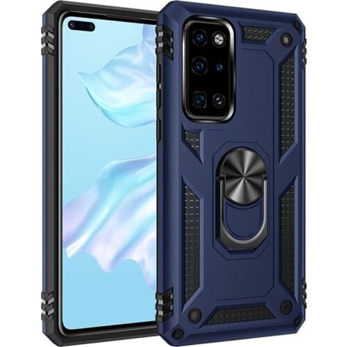 For Huawei P40 Pro Case P 40 Pro Plus Case Magnet Car Ring Stand Holder Cover For Huawei P40 Pro+ Coque Silicone Bumper Coque