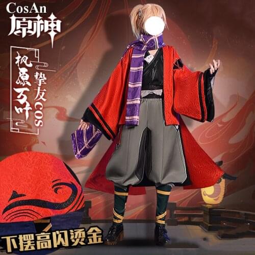 Hot Game Genshin Impact Kaedehara Kazuha Cosplay Costume Handsome Battle Uniforms Male Activity Party Role Play Clothing S-XL