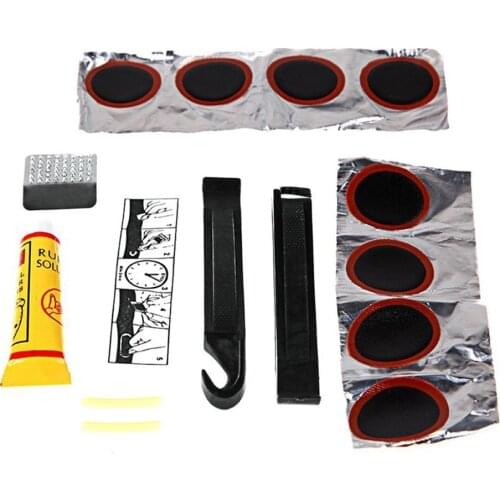 Mountain Bike Tire Repair Tools Tire Lever Inner Tube Tyre Patch Kit Bicycle Wheel Repair Set With Carry Box Bicycle Accessories