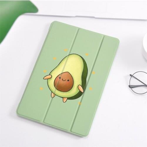 IPad Case Cute Avocado For iPad Mini 1 2 3 Coque Soft Silicone Back Funda Protective Covers iPad 7th Generation Case Pro 11 2020