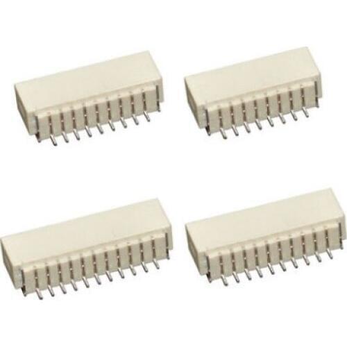 1000pcs SH 1.0 Connector 1.0 mm Pitch Horizontal 2 3 4 5 6 7 8 9 10 11 12 15 16 16 Pin Male Pin Header Right Angle Reflow Solder