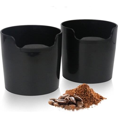 Coffee Powder Residue Box Black Deep Bowl Non-slip Coffee Knock Box ABS Coffee Machine Grounds Recycling Bucket Grind Trash Bin