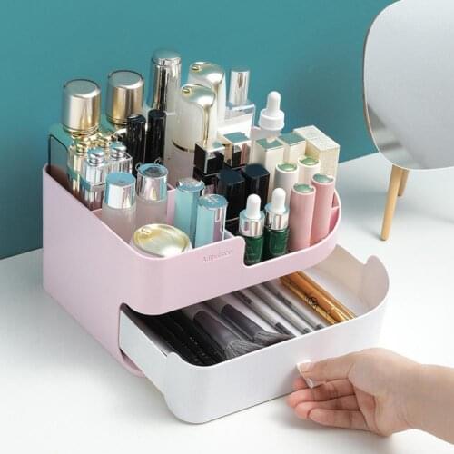 Cosmetic Storage Box Fashion Nice-looking Dustproof Cosmetic Storage Case Skin Care Products Drawer Organizer for Home
