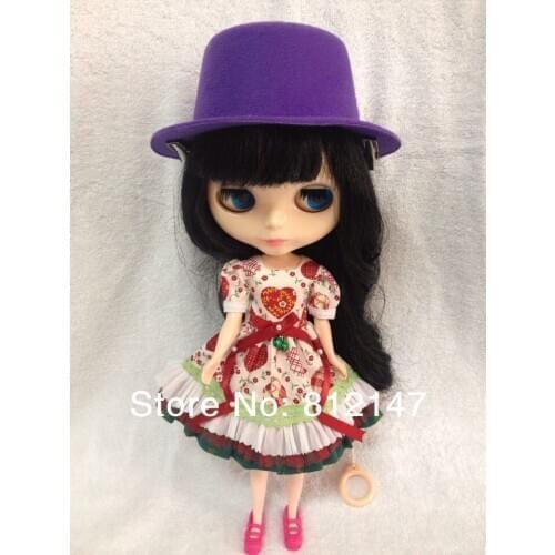 Blyth Doll hat purple