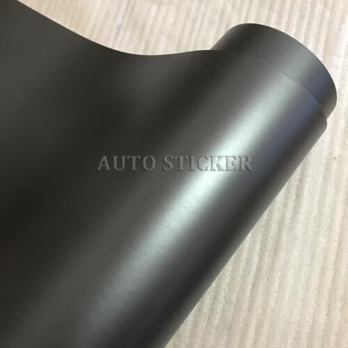 Matte Anthracite Metallic Vinyl Wrap Gunmetal Matt Car Wrapping Film Covering Foil With Air Bubble Free 10/20/30/40/50CMX152CM