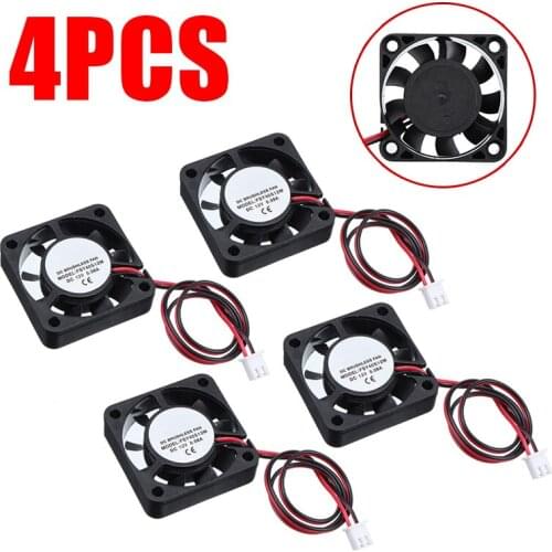 Mayitr 4pcs High Quality 12V 40x40x10 mm Cooling Fan Mute Fans Cooler For Computer Case System Laptop 3D Printer