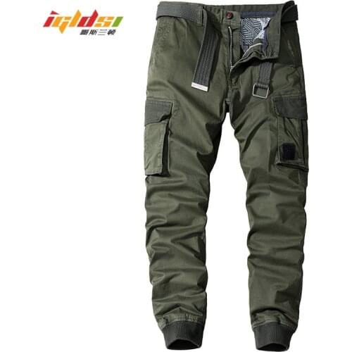 Men Multi-Pocket Casual Trousers Military Tactical Joggers Cargo Pants Outdoor Hiking Trekking Male Hip Hop Bottom Sweatpants