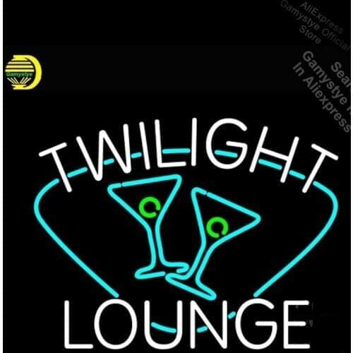 Neon Sign for Twiligh Lounge With Martin Neon Bulb sign handcraft Glass lampara neon enseigne lumineuse Cubs Neon Sign Bar Signs