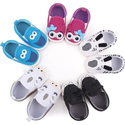 New Fashion Baby Shoes Spring Autumn Infants Cotton First Walkers Lovely Cartoon Soft Sole Newborn Boys Girls Casual Shoes