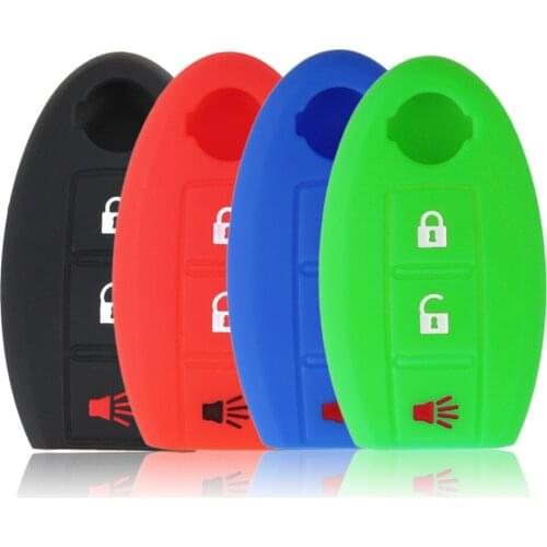 New 3 Button Car Key Cover Case For Nissan Teana X-Trail Qashqai Livina Sylphy Tiida Sunny March Murano Geniss Juke Almera