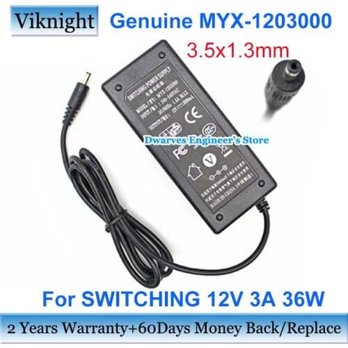 Genuine MYX-1203000 12V 3A 36W AC Adapter Power Supply For SWITCHING Laptop Charger 3.5x1.3mm