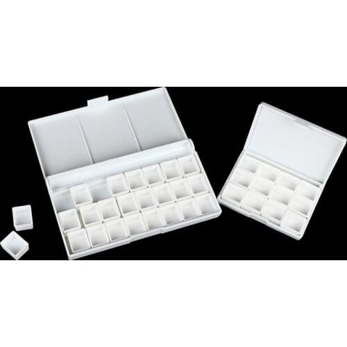 12/24Grid Watercolor Palette Empty Palette Paint Tray Box + 12/24 Little Boxes