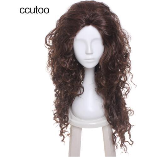 Ccutoo 70cm Bellatrixs Wig Dark Brown Wavy Long High Temperature Fiber Cosplay Full Wigs Synthetic Natural Hair