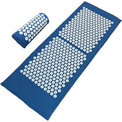125*43cm Acupuncture Set Massager Cushion Massagerkissen Relieve Stress Back Pain Acupressure Mat/ Pillow Massage and Relaxation