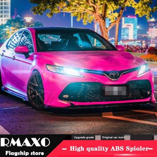 For Camry sc ABS Rear Bumper Diffuser Protector For 2018-2019 Toyota Camry Body kit bumper rear Front shovel lip rear spoiler