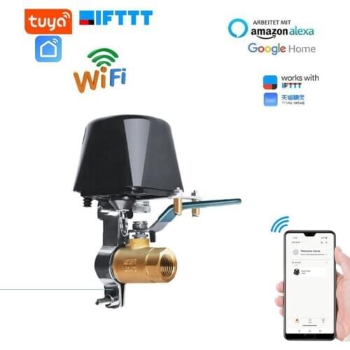 Smart WIFI Control Valve Water Gas Valve Remote Time Switch Voice Control for Alexa Google Assistant IFTTT Shut Off Controller
