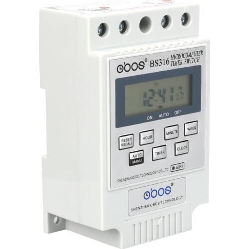 High cost performance 36V electronic microcomputer time switch programmable timer switch with 10 times on/off for global market