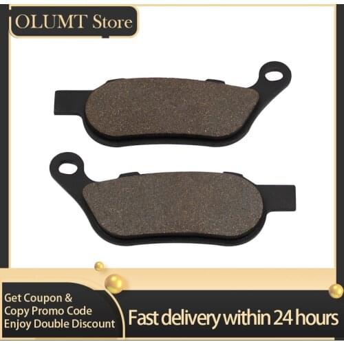 Motorcycle Rear Brake Pads For HARLEY FLD Switchback FXD Super Glide FXDC Custom FXDB Street Bob FXDBC LTD FDXL Low Rider FDXLS