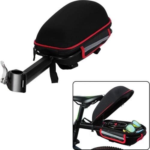 Bicycle Hard Case Quick-release Rear Shelf Bag Carrying Bag Rear Bag Waterproof Portable Cycling Bicycle Bike Saddle Bag