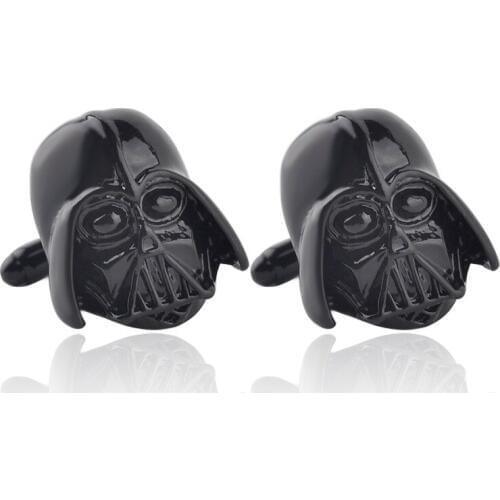 2016 HOT Star Wars Darth Vader alloy 2.3X2.3CM Cufflinks for mens vader mask cuff buttons anime accessory shirt cuff links