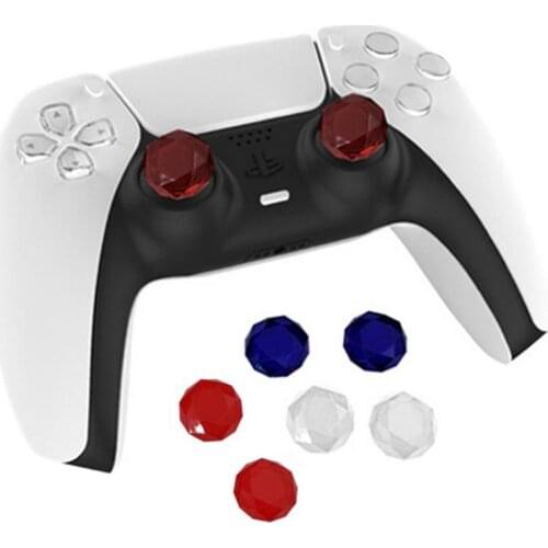Joystick Thumb Stick Grips Caps Acrylic Thumbstick Cover Cap For PS5 Playstation5 Game Controller Accessories