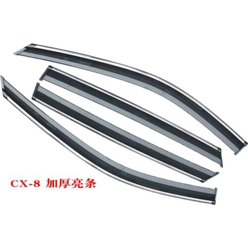 Car Styling for Mazda cx-8 cx8 2019 high quality ABS Car Window Rain Shield Shelters Cover Sun Window Visor