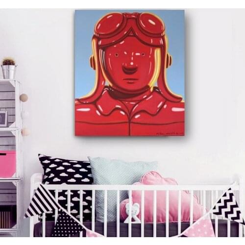 Free shipping Sheng Jingdong Artworks Hand Painted On Canvas POP ART Oil Painting on Canvas For Kids Room