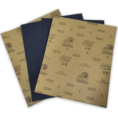 10 pcs Norton sandpaper T483 water scrubbing sandpaper car polishing polishing water sandpaper wear-resistant wet and dry