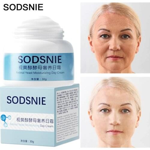 Day Cream Moisturizing Anti-Wrinkle Anti-Aging Lifting Firming Improve Rough Repair Retinol Hyaluronic Acid Facial Skin Care 30g