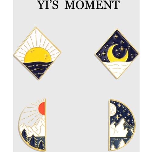 Star SeaCute Cartoon Enamel pin Badge Shirt Denim Lapel Pins Backpack Bag Accessories