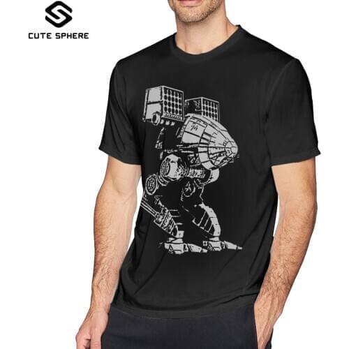MechWarrior T Shirt Caturpult T-Shirt Print Cute Tee Shirt Short Sleeves Man 100 Cotton Oversized Tshirt