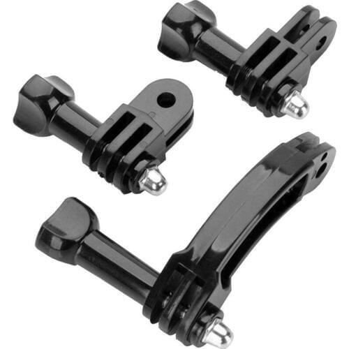 Helmet Curved Extension Arm Rotary Connection Screw Chains Mount for GoPro Hero 6 5 4 3 3+ for SJCAM Sports Camera Accessories