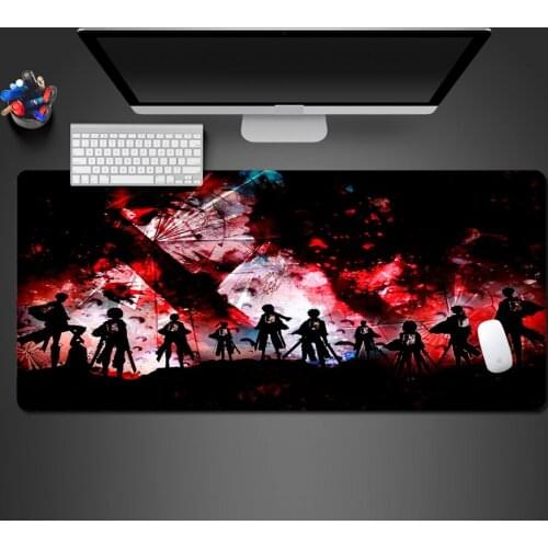 Bloody Animation Mouse Pad Red Mouse Pad Creative Wear-Resistant Durable Washable Natural Rubber Game With XL Large Table Mat