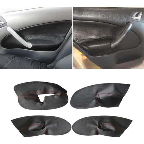 Soft Leather Armrest Cover For Skoda Octavia Tour 1998 1999 2000 2001 2002 2003 2004 2005 2006 Car Door Panel Armrest Cover Trim