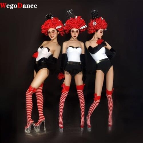 New Style Women Sexy Nightclub Bar Pink Girl Gogo Costume Collar Singer Cosplay Dancer Bikini Suit