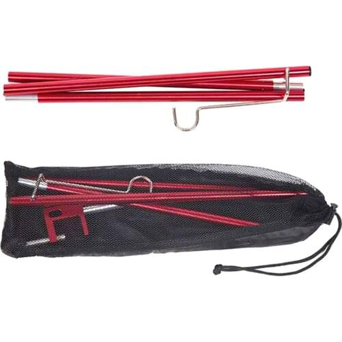 Outdoor Foldable Tent Light Pole Aluminum Alloy Camping Table Folding Lamp Pole Portable Lightweight Light Lamp Lantern Rack