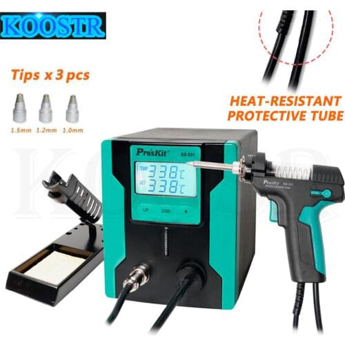 ProsKit SS-331H Electric Desoldering Gun Anti-static High Power Strong Suction Desoldering Pump For PCB Circuit Board Repair