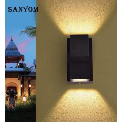 LED Wall Light Wall Modern Simple Lamp project Decor AC 85-265V Waterproof Outdoor Lighting For Swimming Pool Garden Home patio