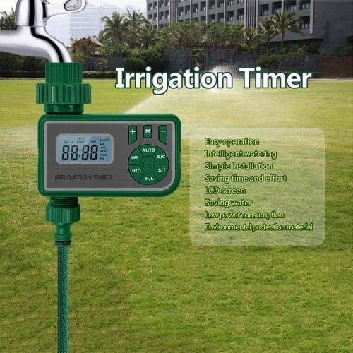 Intelligent Water Irrigation Controller with LCD Digital Garden Irrigation Timer Battery Operated Automatic Watering Timer