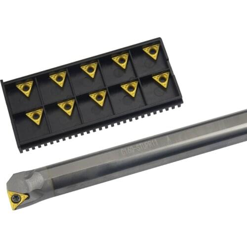 C08K-STUPR09 C10K-STUPR11 C14N-STUPR11 Tungsten steel cutter bar Internal hole Turning Tool TPMT carbide blade lathe tool set