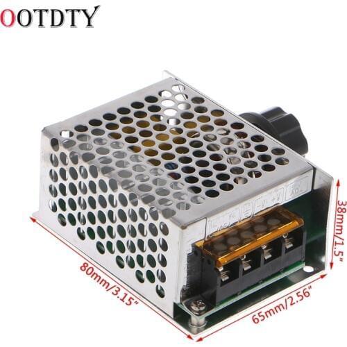 OOTDTY AC 220V 4000W High Power SCR Speed Controller Electronic Voltage Regulator Governor