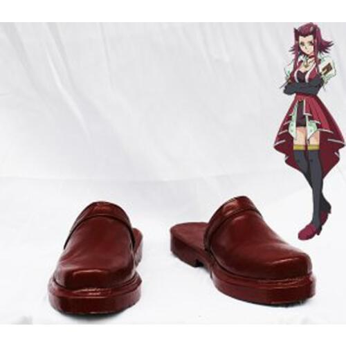 Yu-Gi-Oh! Akiza Izinski Brown Cosplay Boots Shoes Anime Party Cosplay Boots Custom Made Women Shoes