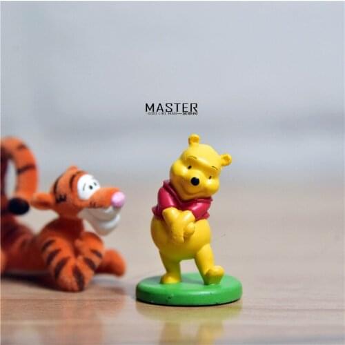 24piece 4cm winnie the pooh the cute pooh bear pvc figures toys Cartoon figures model ornaments