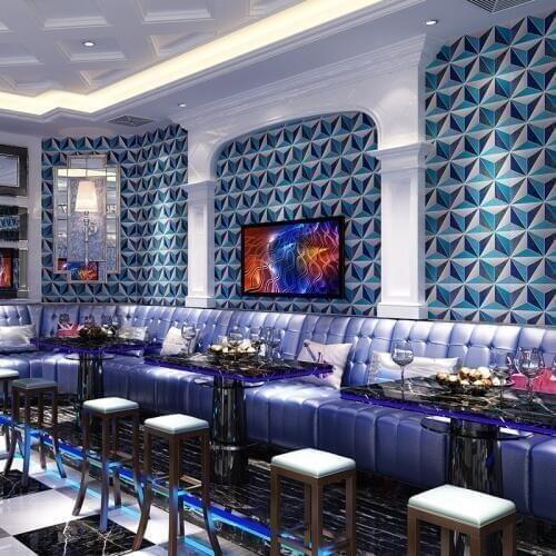 Abstract Geometric 3D Wallpapers for Living Room Decoration Rhombus Personalized PVC Wall Paper Roll for Walls vinilo pared