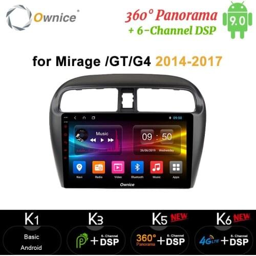 Ownice 9" 8 Core Android 10.0 Car radio carplay GPS Navi 4G LTE DSP 360 Panorama Optical for Mitsubishi Mirage GT G4 2014 2017
