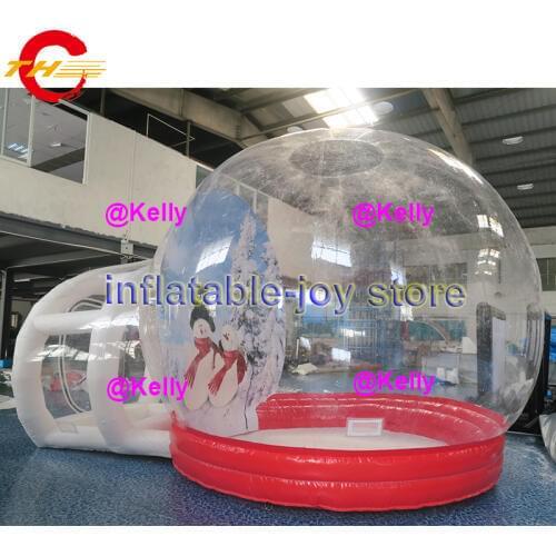 Free shipping inflatable snow bubble tent Xmas inflatable tents for sale, inflatable bubble tent, cheap inflatable snow globe