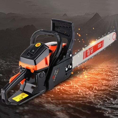 Household high-power chain saw logging saw gasoline chainsaw tree felling machine multifunctional gasoline chain saw