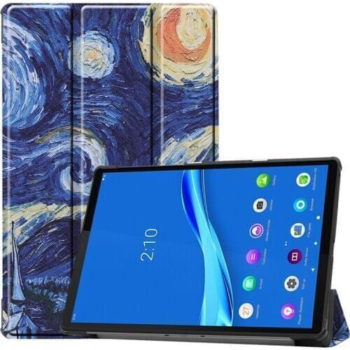 Nice Printed Tablet Case For Lenovo Tab M10 FHD Plus TB-X606F TB-X606X 10.3 inch Folding PU Leather Flip Stand cover