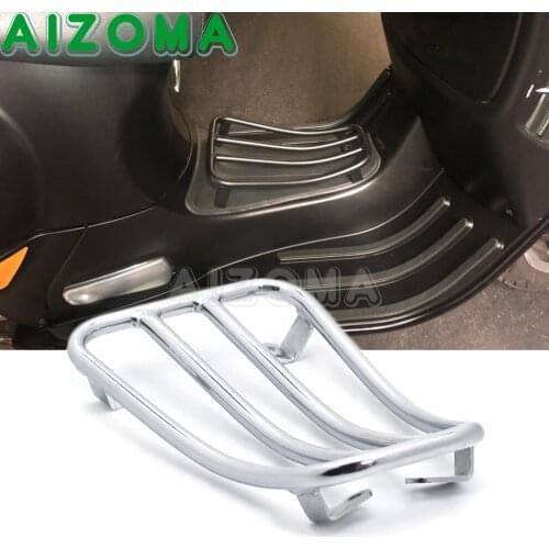Chrome Motorcycle Foot Pedal Rear Luggage Rack Bracket Holder For VESPA 2017 2018 2019 Sprint 150 Sprint 125 Primavera 150 125
