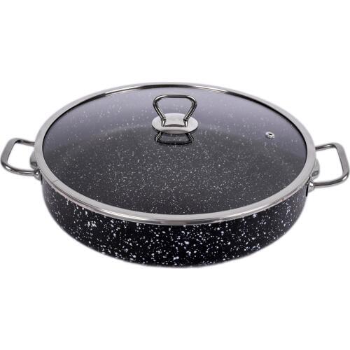 30cm granite stone pan casserole Korean cuisine large soup rice noodle stew pot saucepot saucepan granite cooking